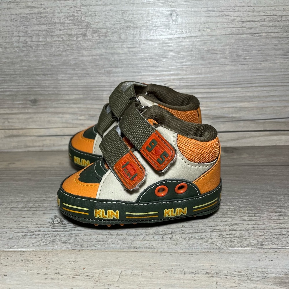 Klin ~ Brand Brazilian Infant ~ 6M Shoes Size 1 High Top ~ Multi Color ~ EC